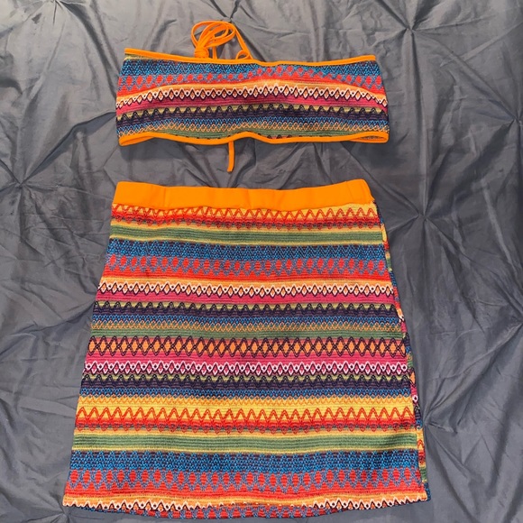 2 piece multicolor set (top and skirt) - Picture 1 of 1